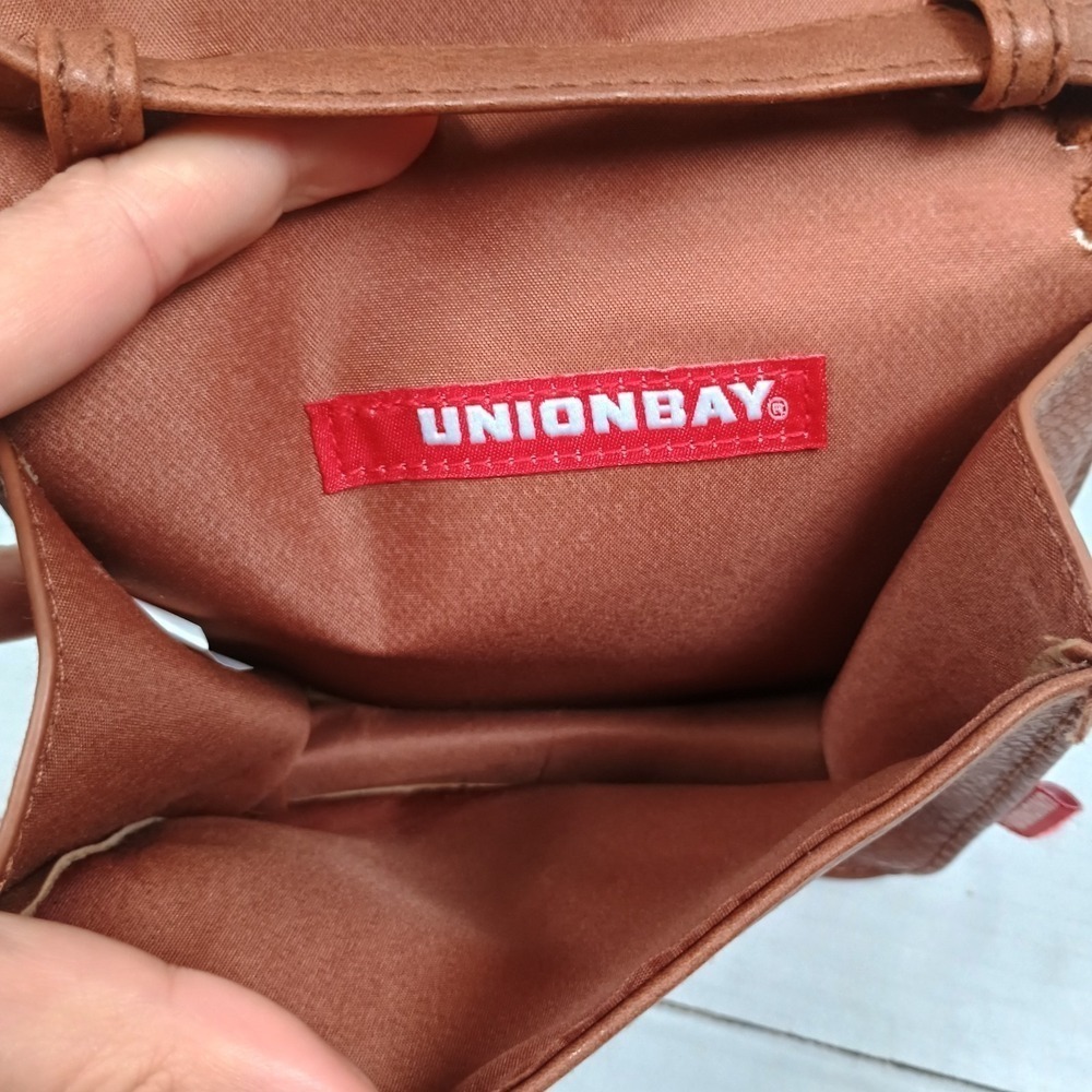Y2k Union Bay Fringe Buckle Crossbody Purse Brown Western Bag - Picture 5 of 7